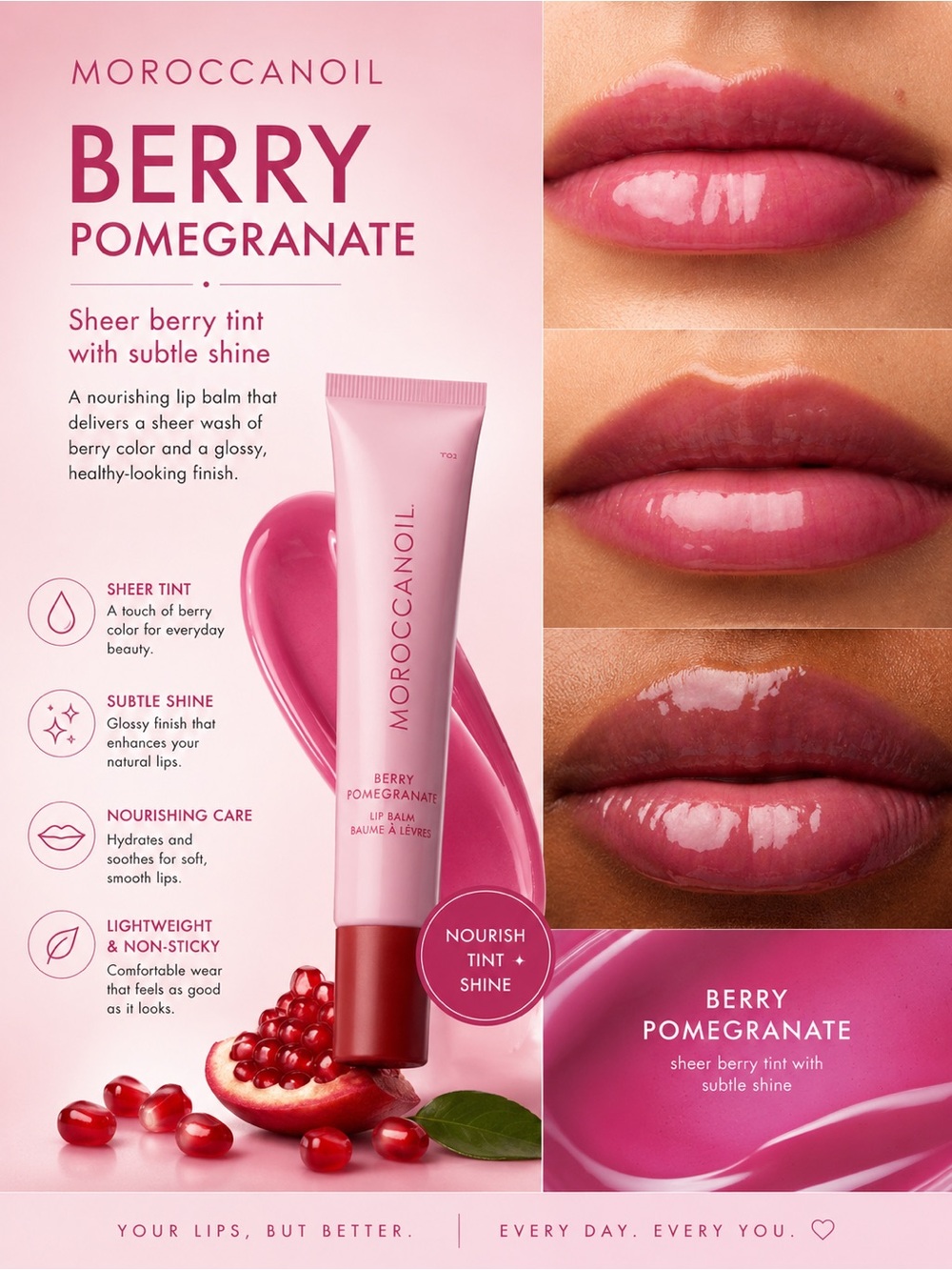 Moroccanoil Berry Pomegranate Lip Balm